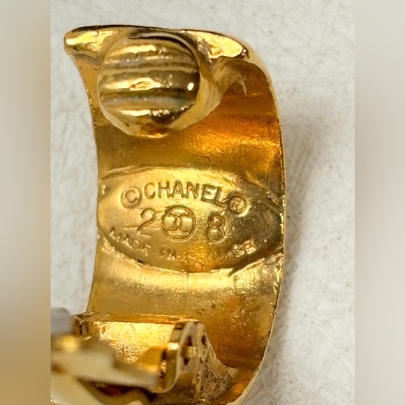 💫 CHANEL hoop earrings / vintage hoop 💫 - Picture 12 of 13